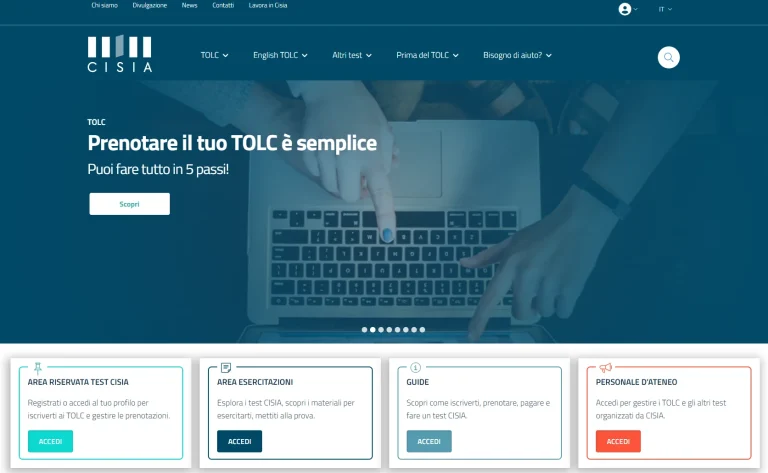 tolc exam website